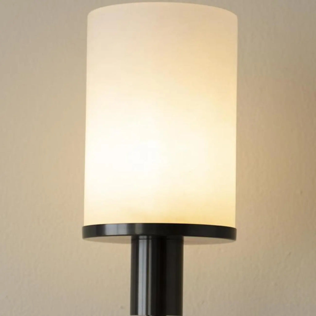 Applique murale ronde moderne en pierre avec éclairage LED pour salon