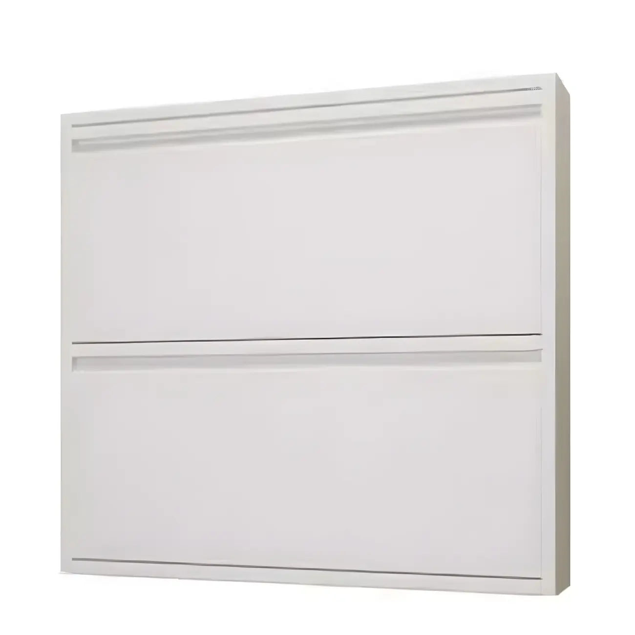 Armoire à chaussures murale en métal gris pour entrée