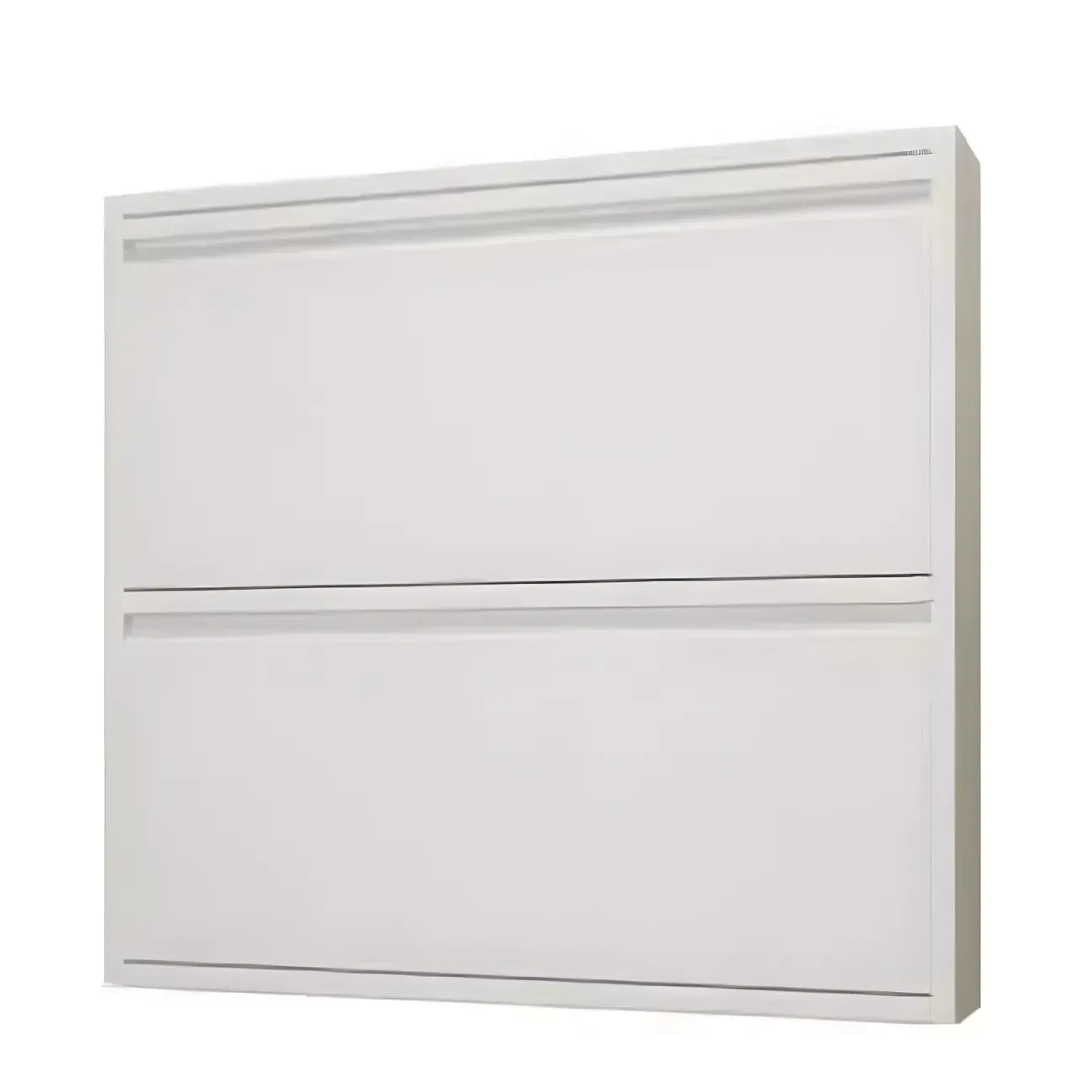 Armoire à chaussures murale en métal gris pour entrée