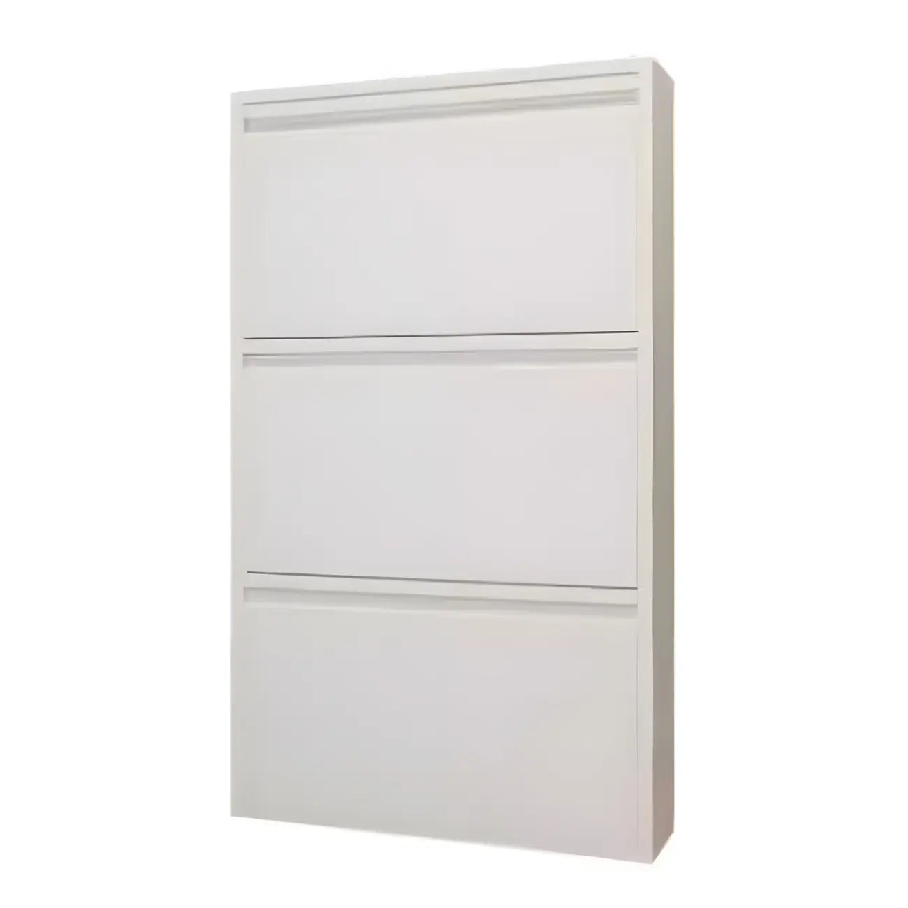 Armoire à chaussures murale en métal gris pour entrée