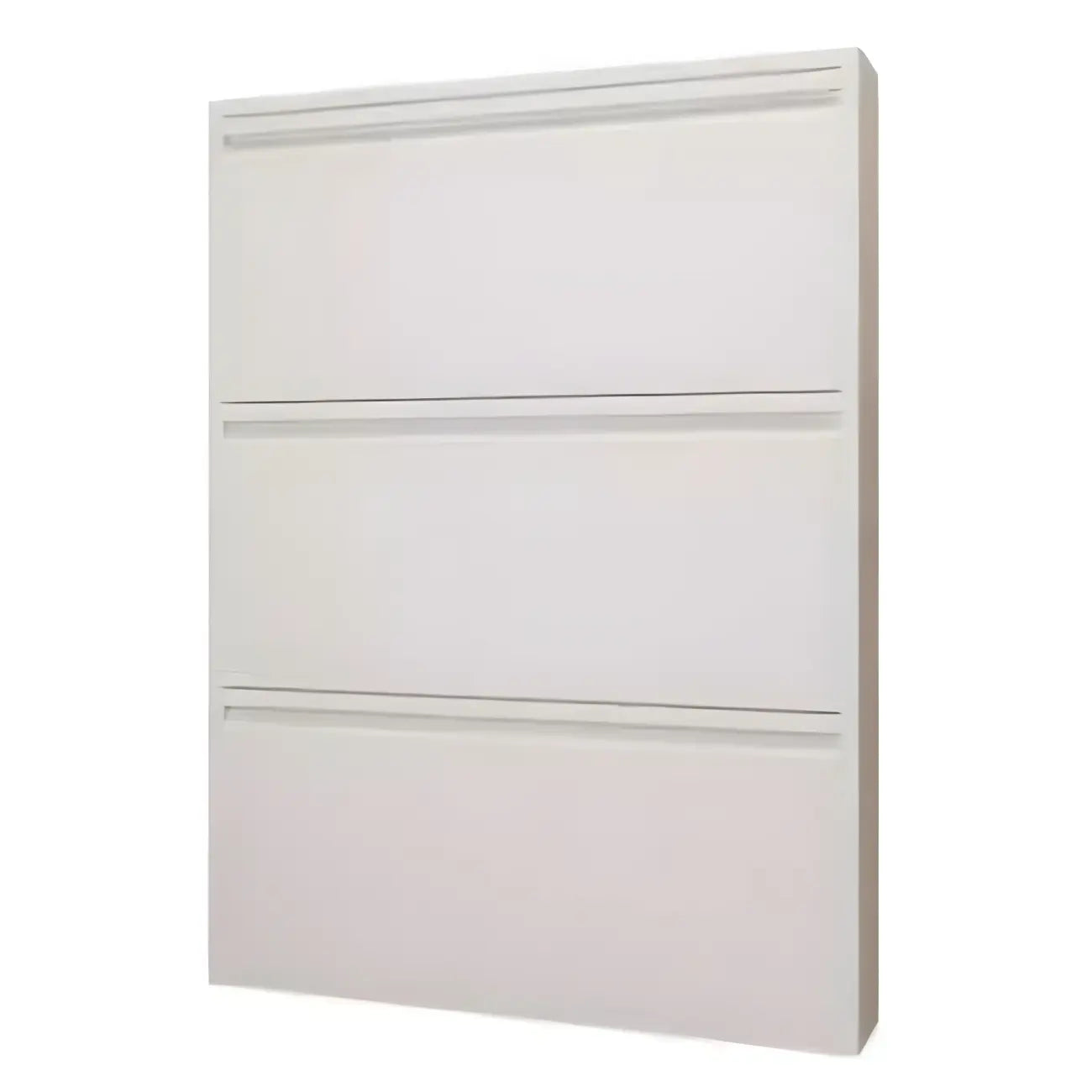 Armoire à chaussures murale en métal gris pour entrée