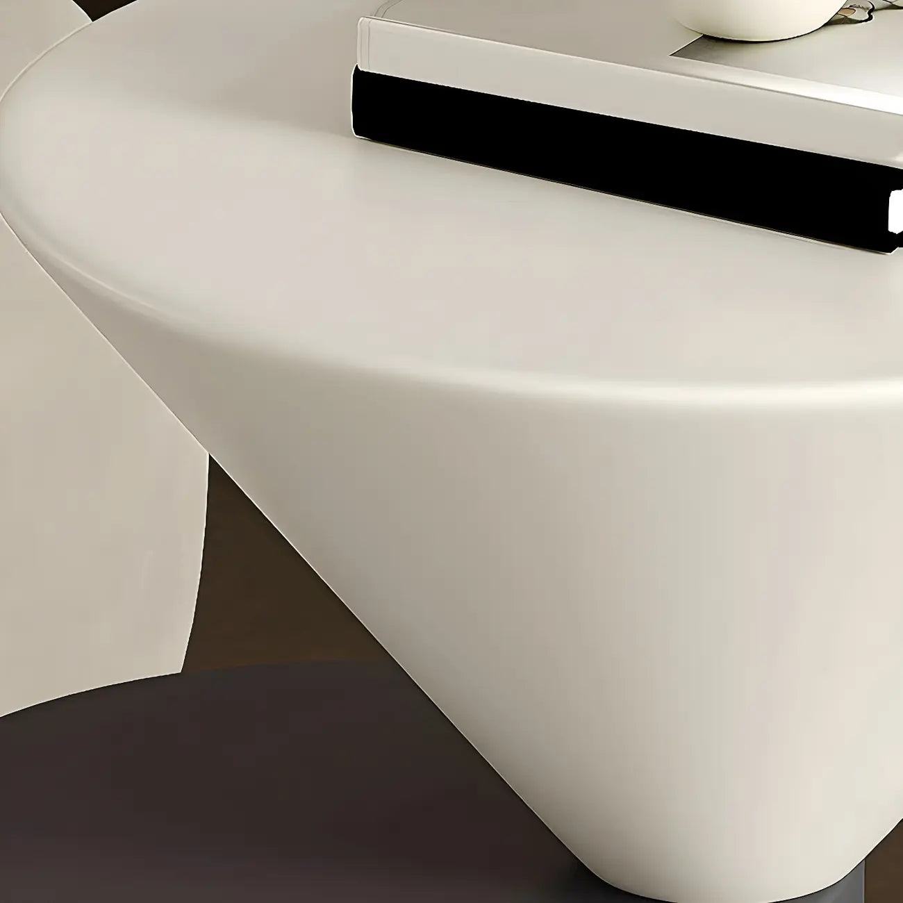 Table d'appoint ronde minimaliste en chêne pour salon