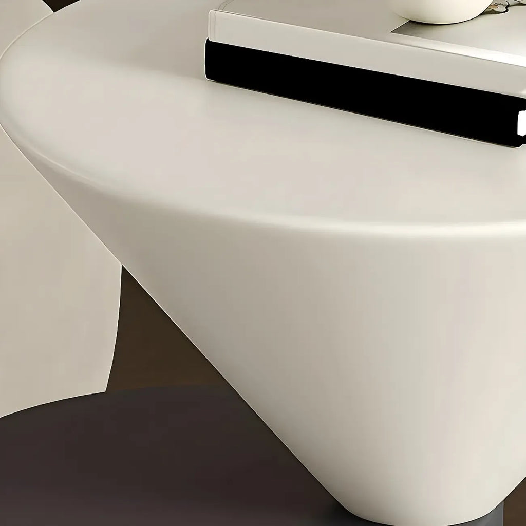 Table d'appoint ronde minimaliste en chêne pour salon