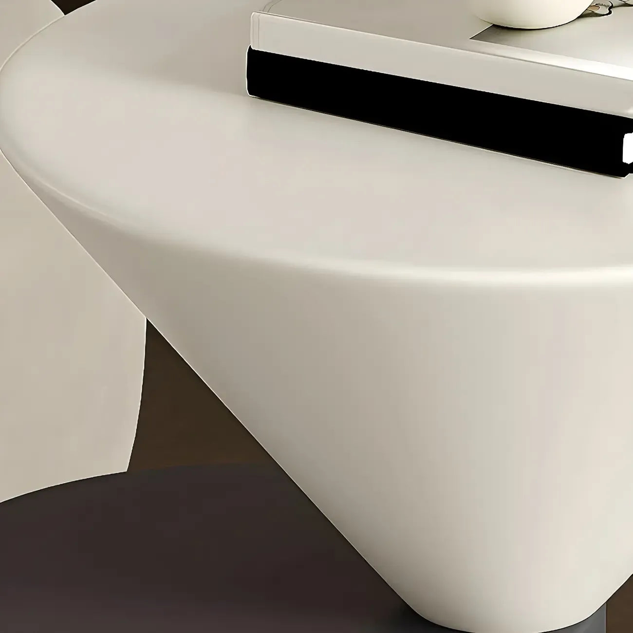 Table d'appoint ronde minimaliste en chêne pour salon