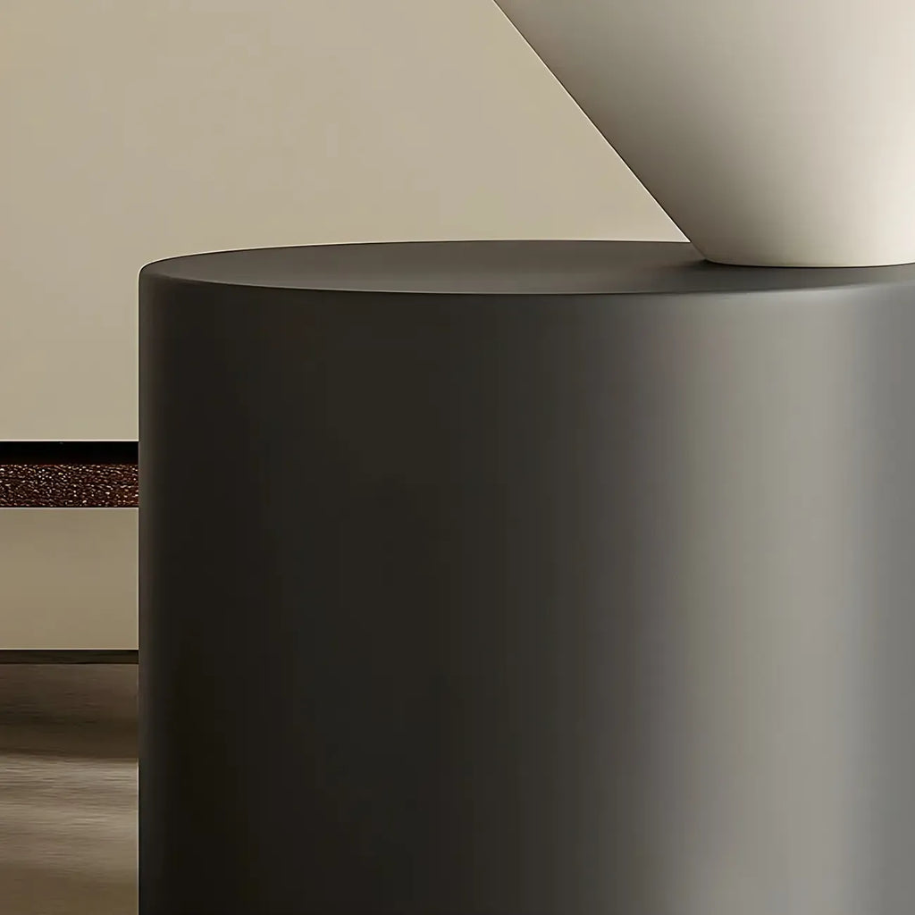 Table d'appoint ronde minimaliste en chêne pour salon