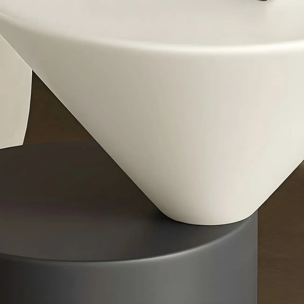 Table d'appoint ronde minimaliste en chêne pour salon