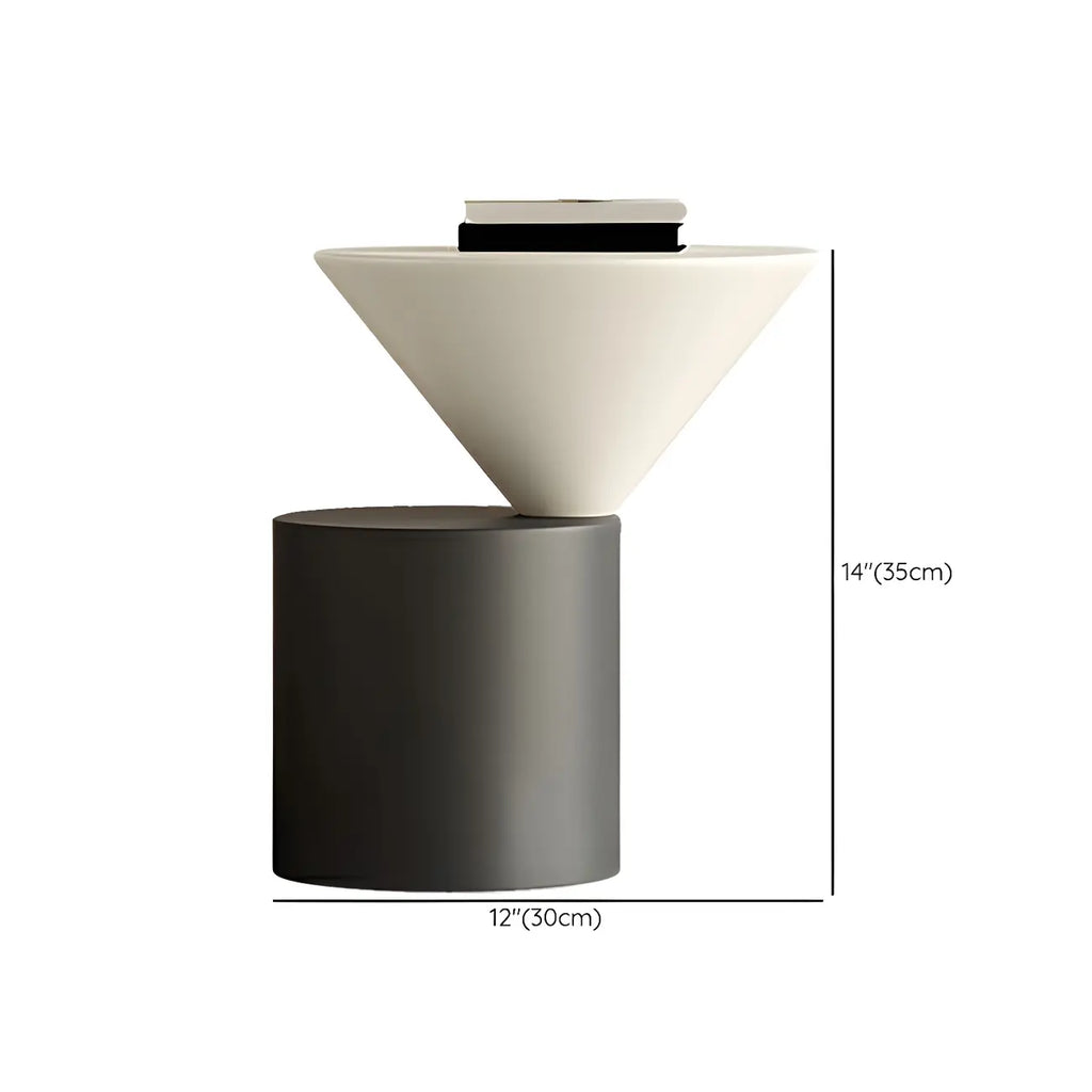 Table d'appoint ronde minimaliste en chêne pour salon