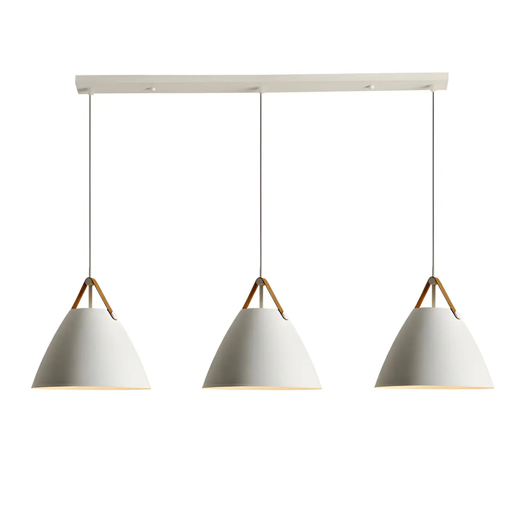 Suspension moderne en métal noir réglable pour îlot de cuisine