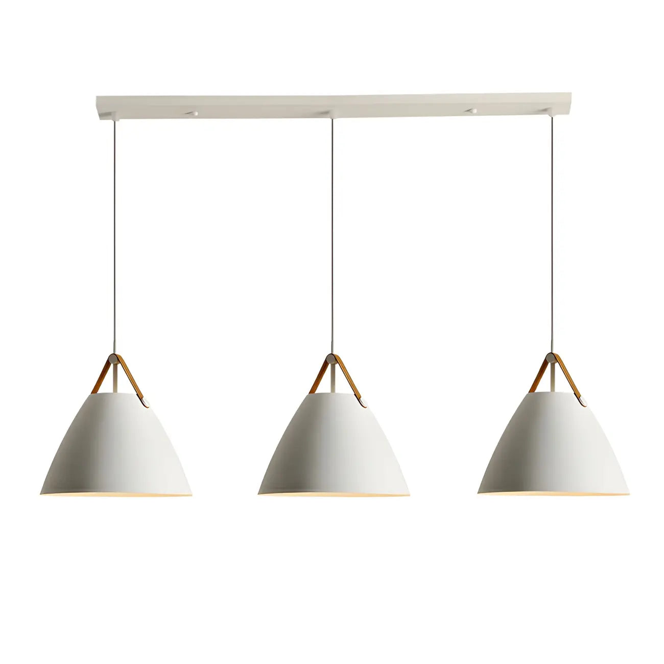 Suspension moderne en métal noir réglable pour îlot de cuisine