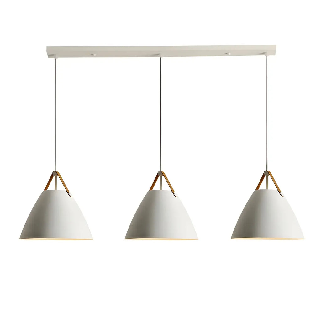 Suspension moderne en métal noir réglable pour îlot de cuisine