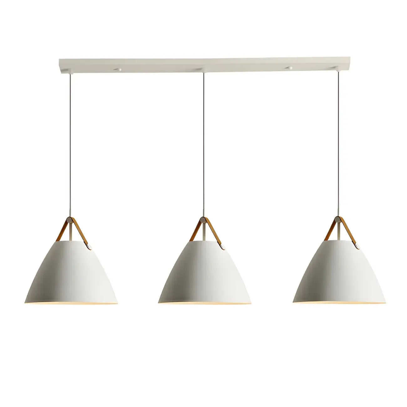 Suspension moderne en métal noir réglable pour îlot de cuisine