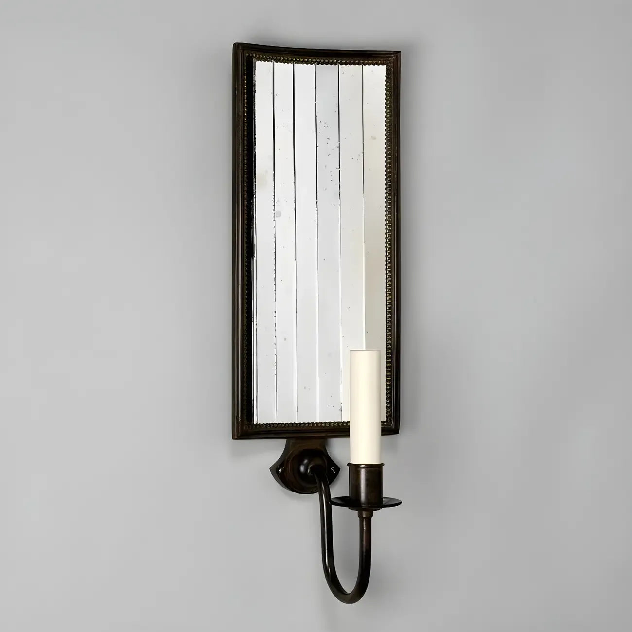Applique murale LED noire vintage avec miroir pour décoration intérieure