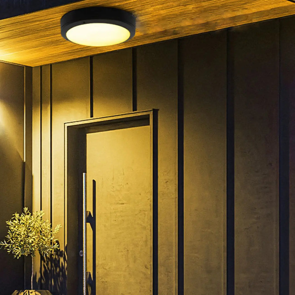 Plafonnier encastré à LED dimmable pour usage industriel extérieur