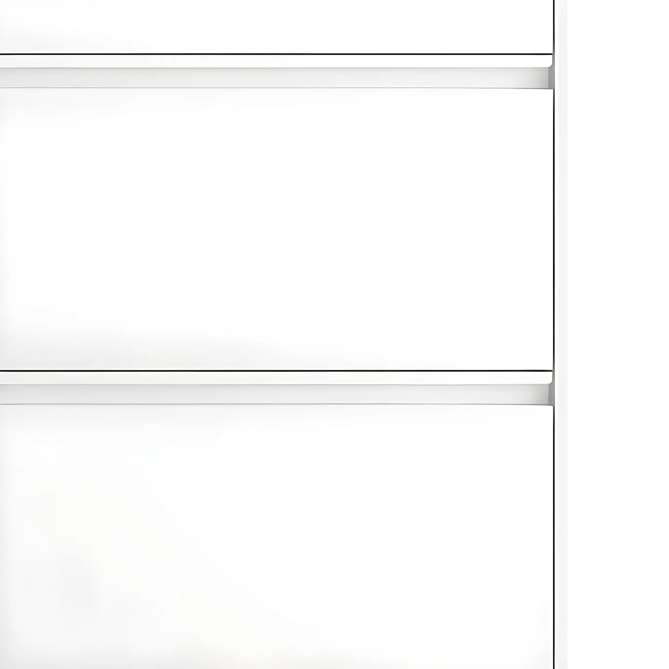 Armoire à chaussures murale en métal gris/blanc