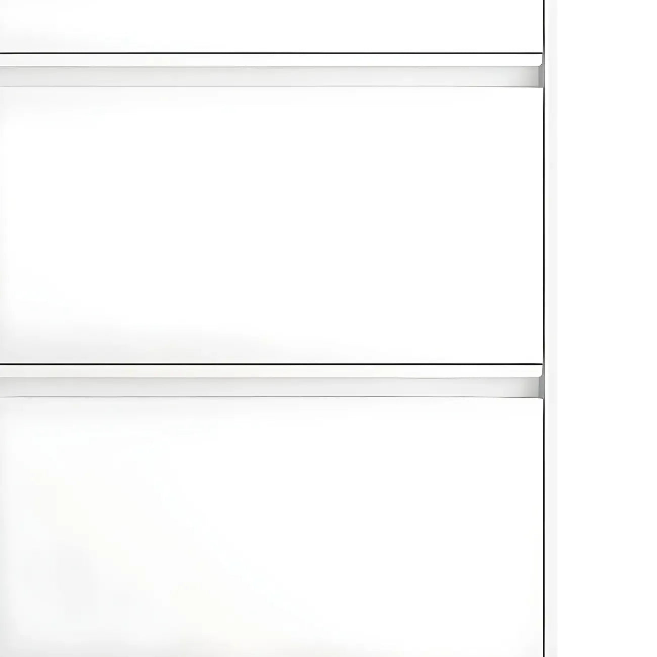 Armoire à chaussures murale en métal gris/blanc