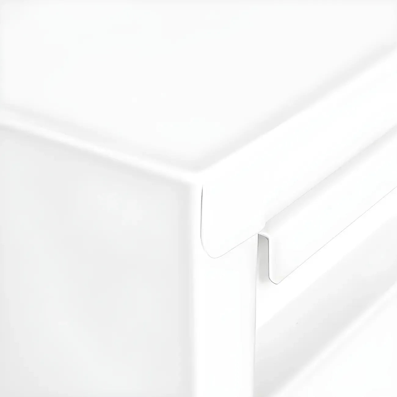 Armoire à chaussures murale en métal gris/blanc