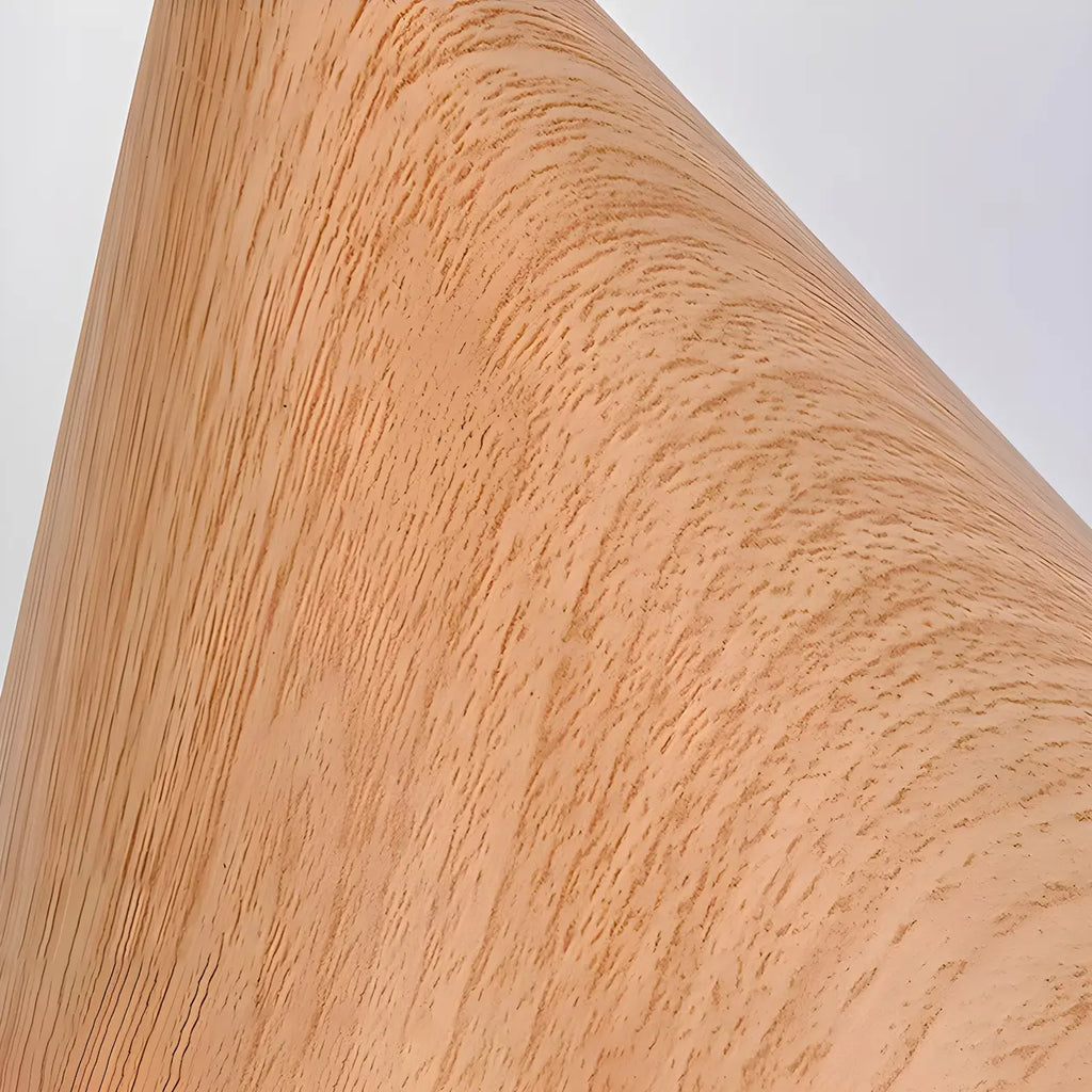 Applique murale vintage en noyer à bras articulé avec abat-jour en bois