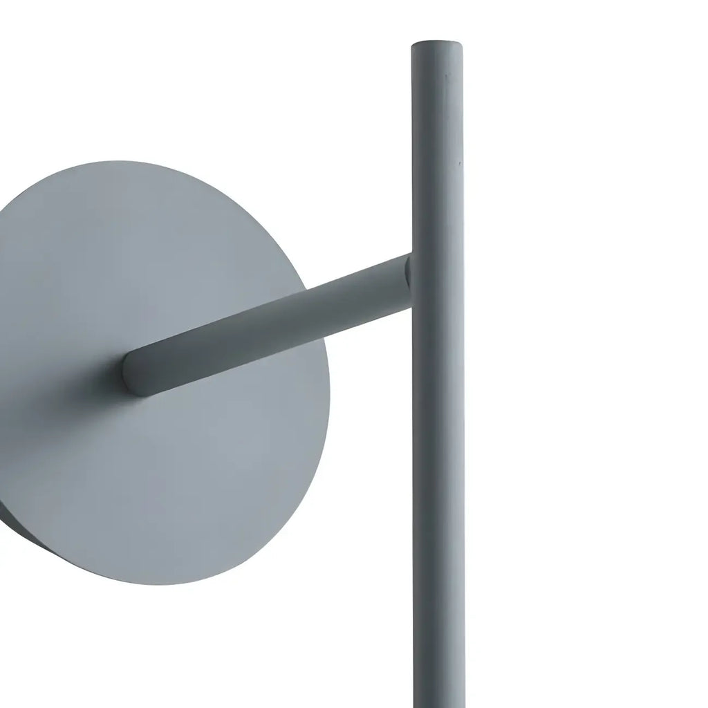 Applique murale industrielle en verre dépoli et métal noir