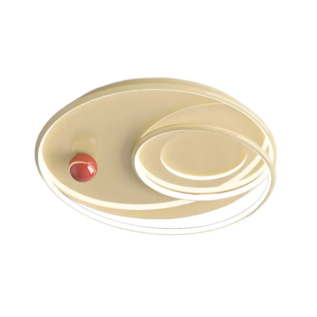 Plafonnier LED rond blanc chic à intensité variable