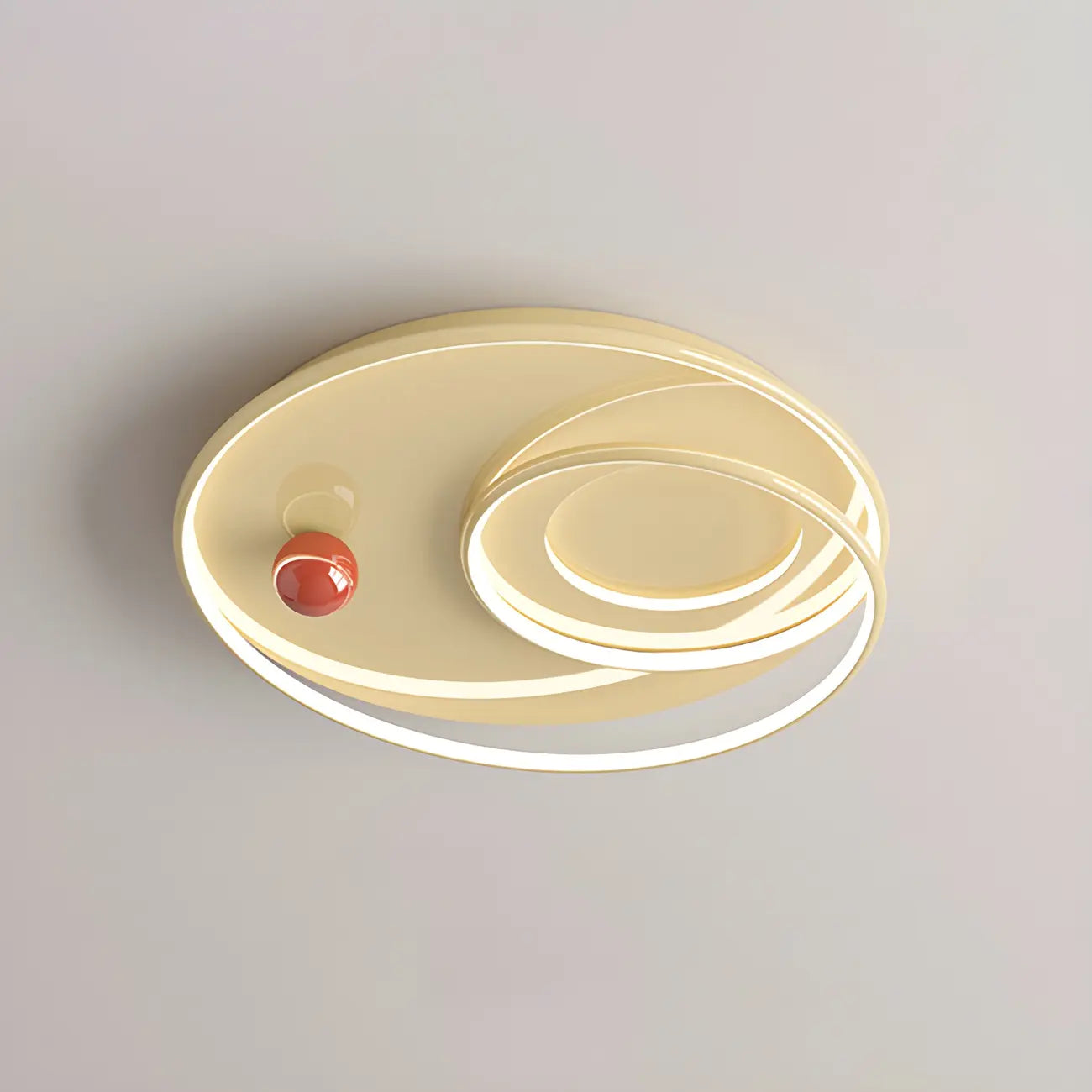 Plafonnier LED rond blanc chic à intensité variable