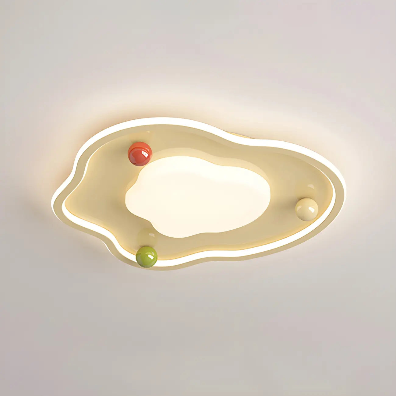 Plafonnier LED rond blanc chic à intensité variable