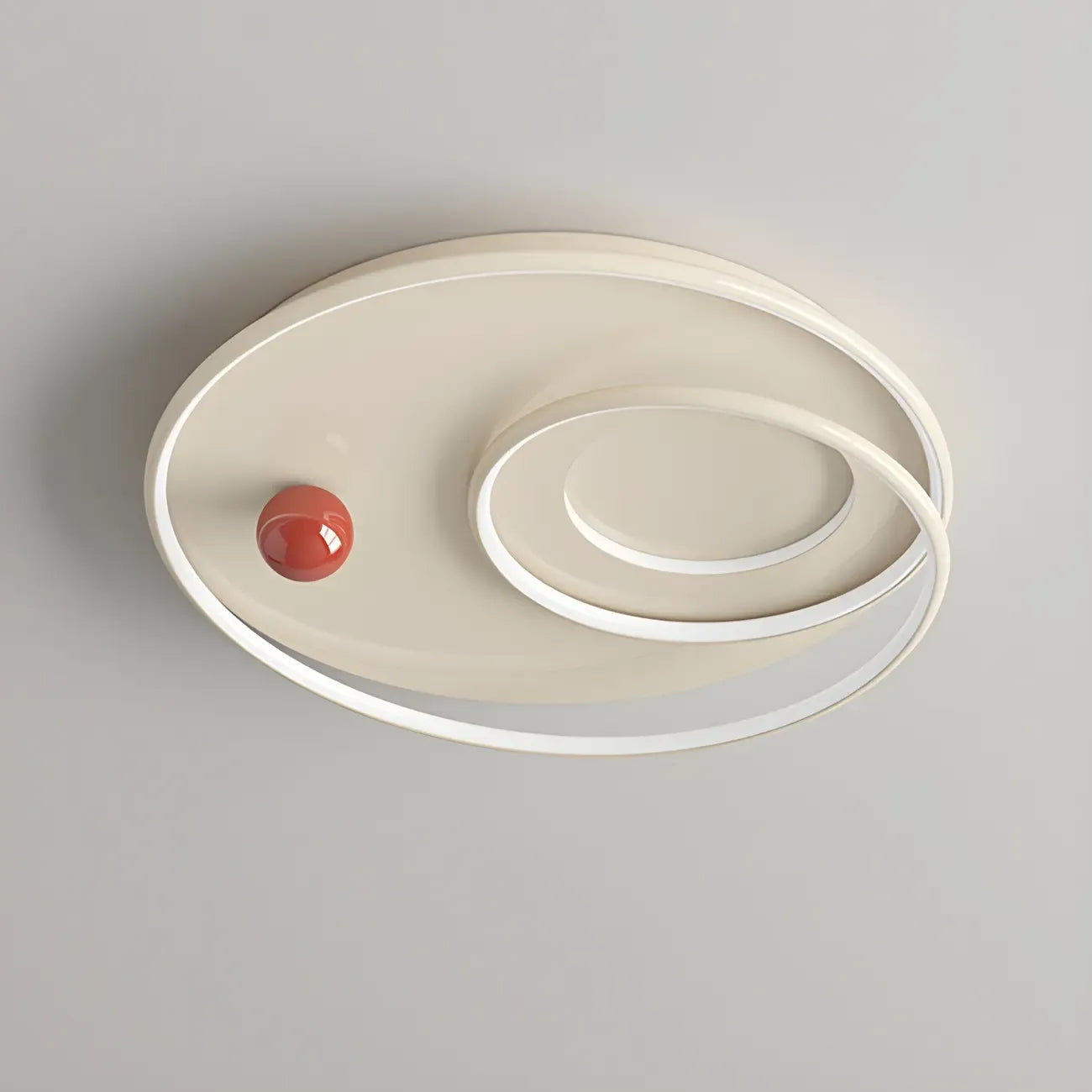 Plafonnier LED rond blanc chic à intensité variable