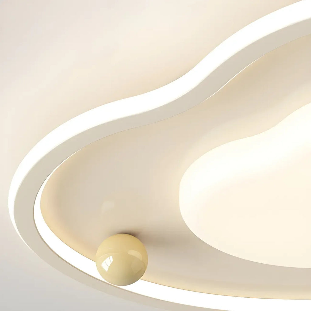 Plafonnier LED rond blanc chic à intensité variable