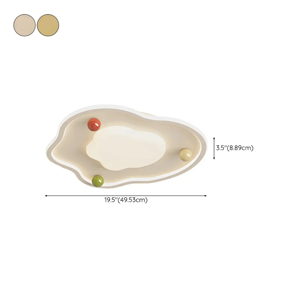 Plafonnier LED rond blanc chic à intensité variable