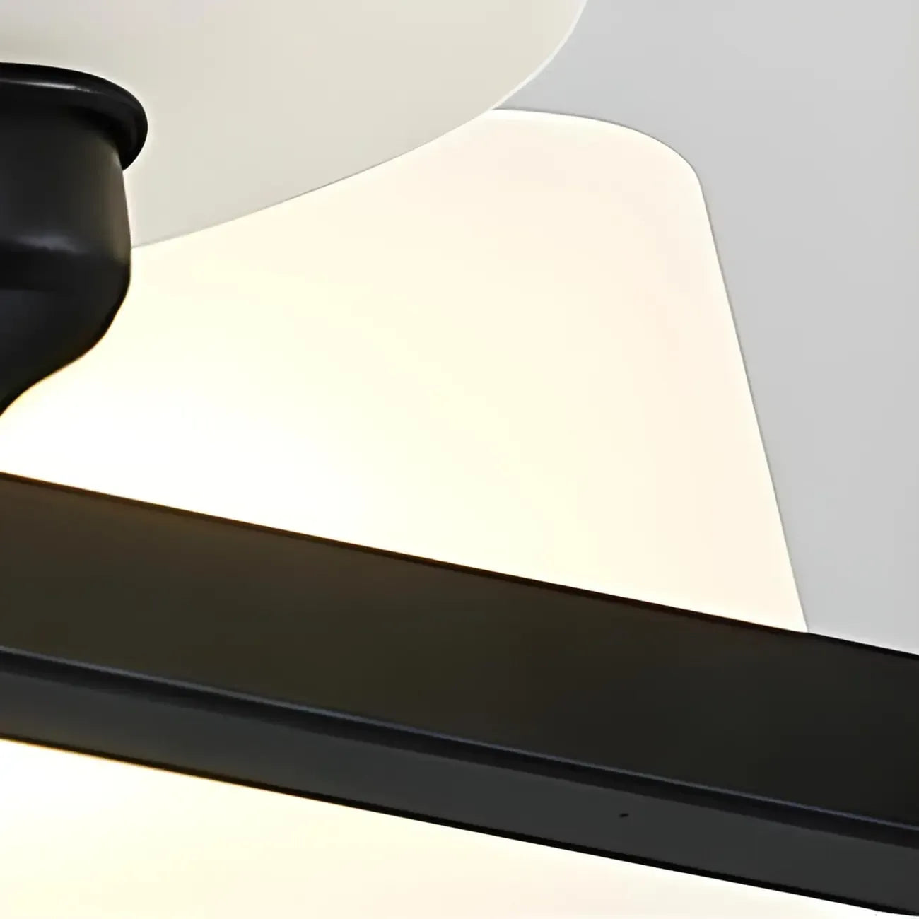 Plafonnier semi-encastré moderne cylindrique en métal et verre dépoli