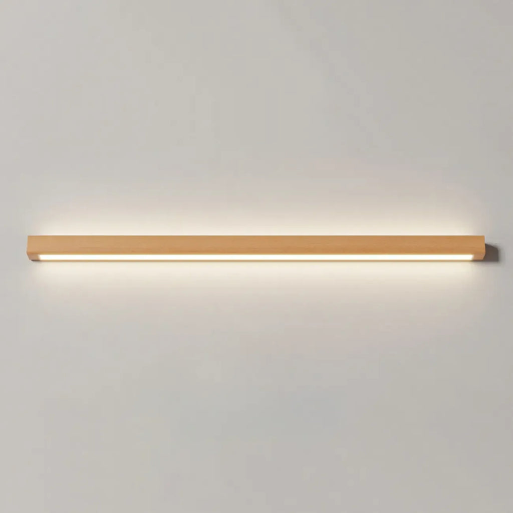 Applique murale LED moderne en bois pour salle de bain, avec variateur à 3 niveaux d'intensité