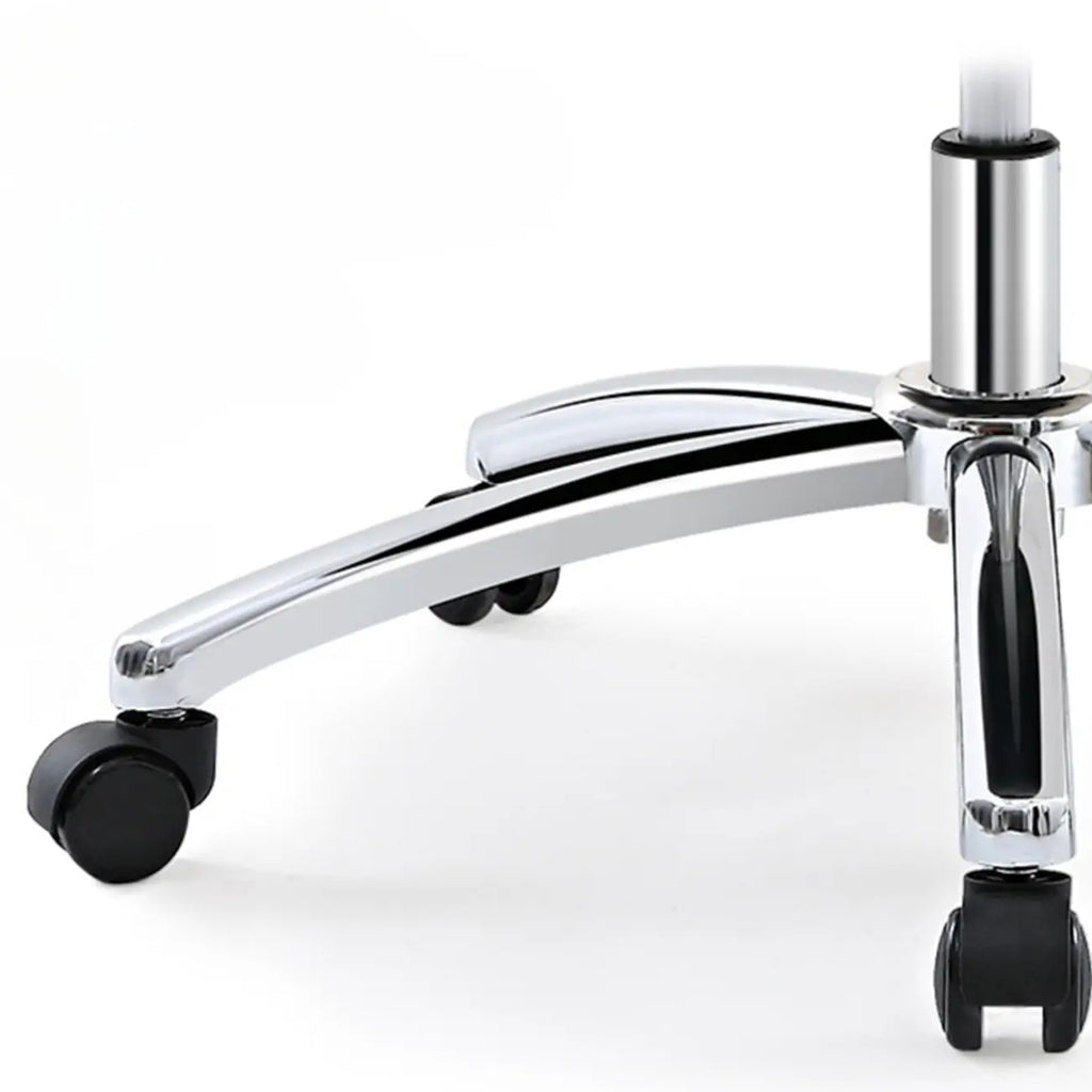 Fauteuil de bureau pivotant réglable en cuir marron rembourré