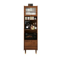 Armoire de rangement multifonctionnelle moderne en bois noir mat