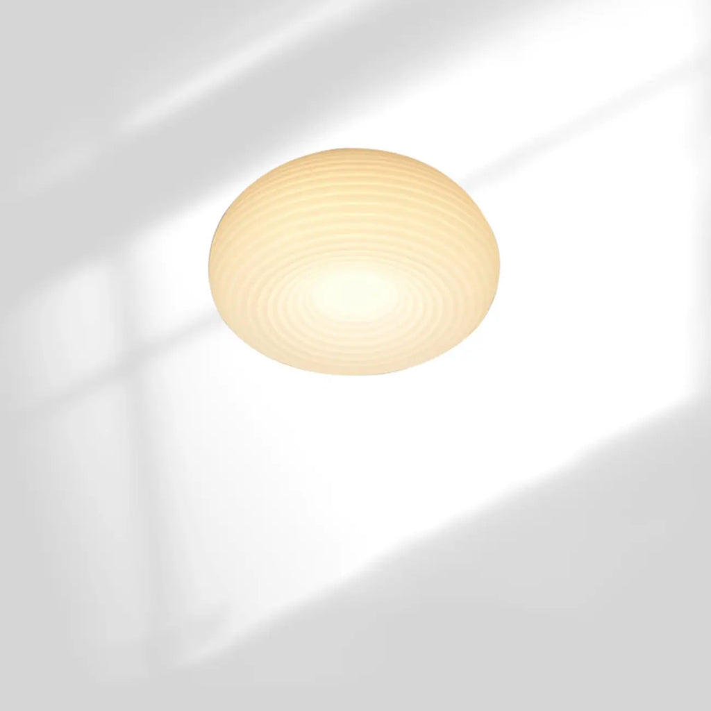 Plafonnier moderne rond plissé pour salon