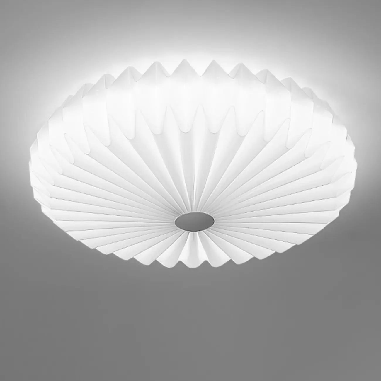 Plafonnier moderne rond plissé pour salon