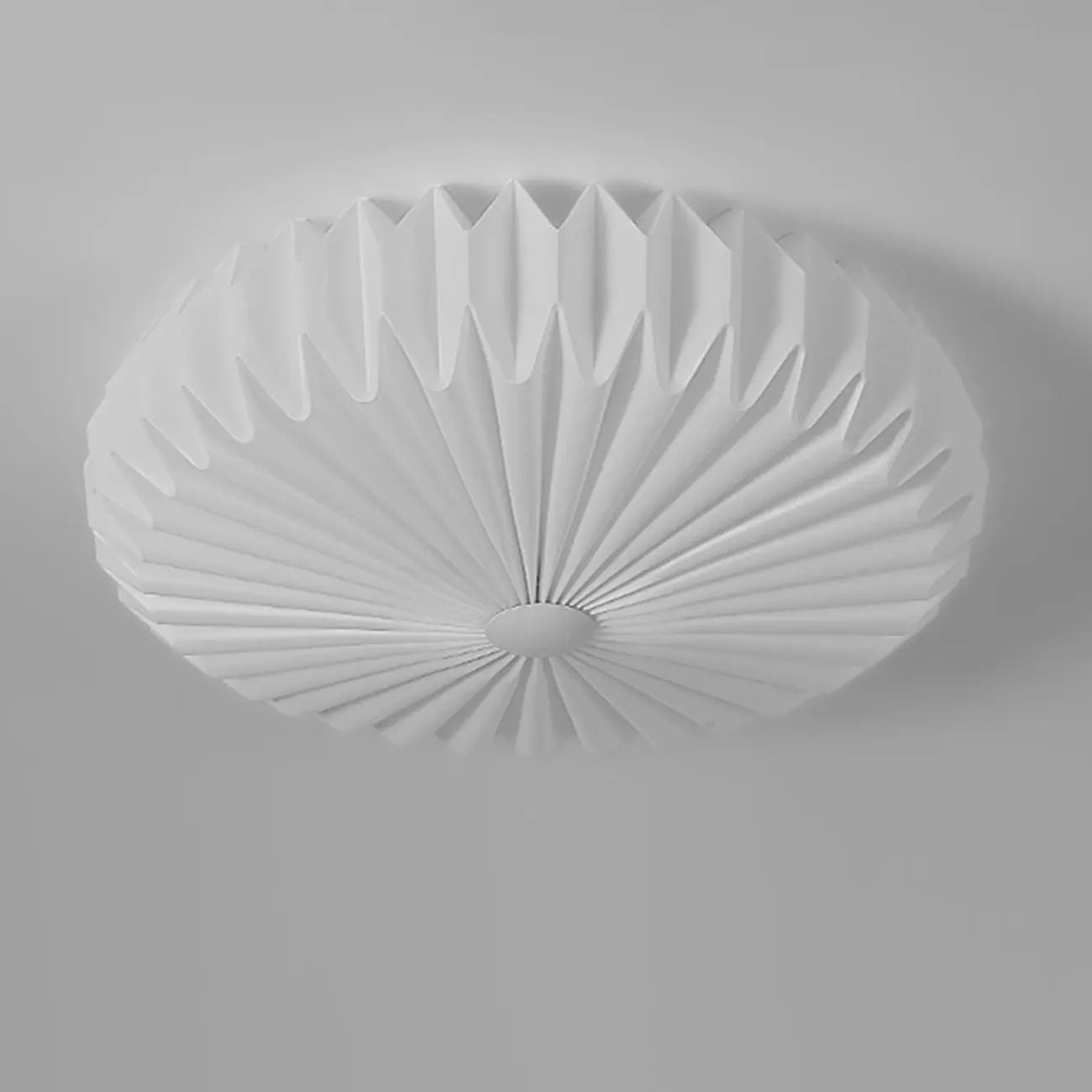 Plafonnier moderne rond plissé pour salon