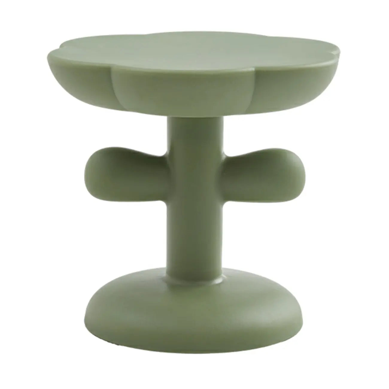 Table d'appoint minimaliste en plastique aux formes libres pour le salon