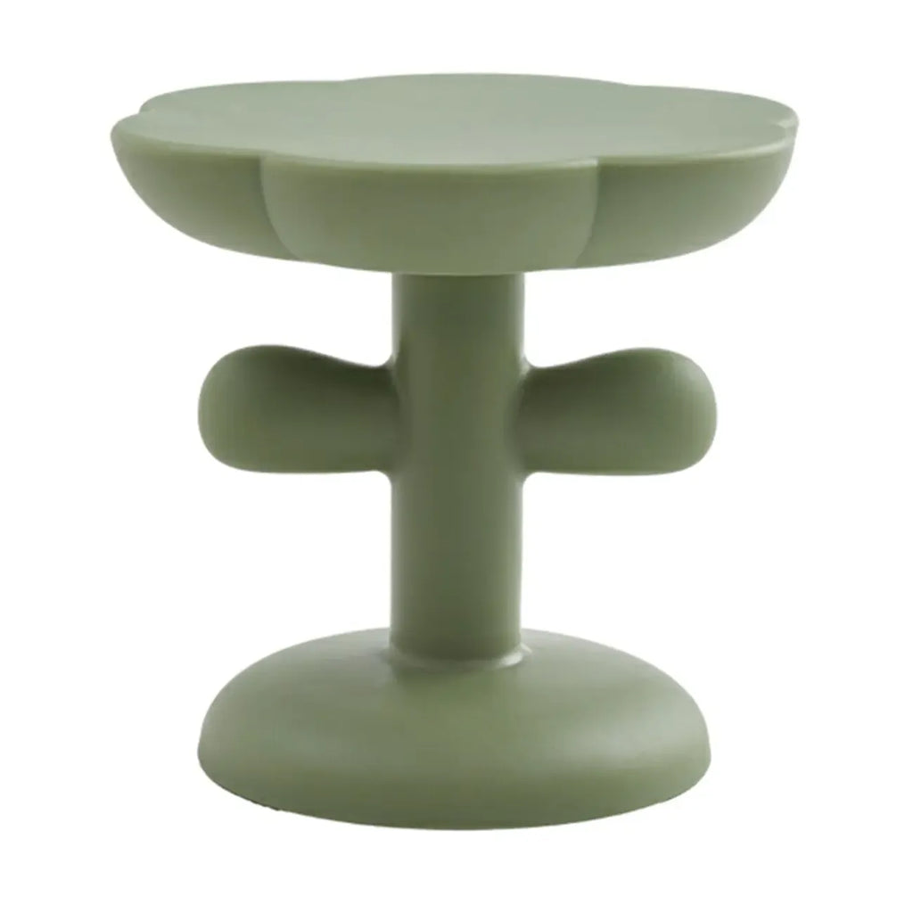 Table d'appoint minimaliste en plastique aux formes libres pour le salon