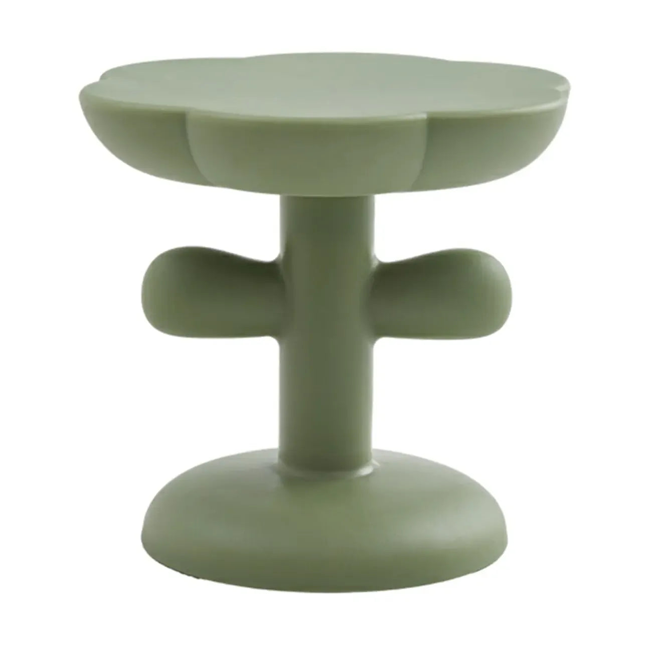 Table d'appoint minimaliste en plastique aux formes libres pour le salon