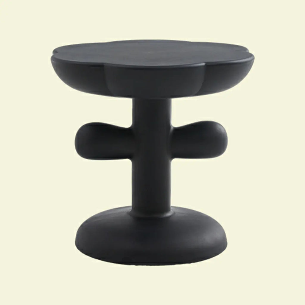 Table d'appoint minimaliste en plastique aux formes libres pour le salon