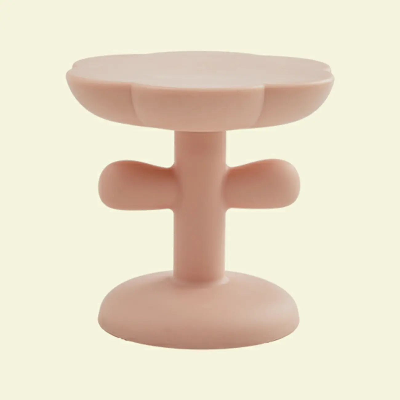 Table d'appoint minimaliste en plastique aux formes libres pour le salon