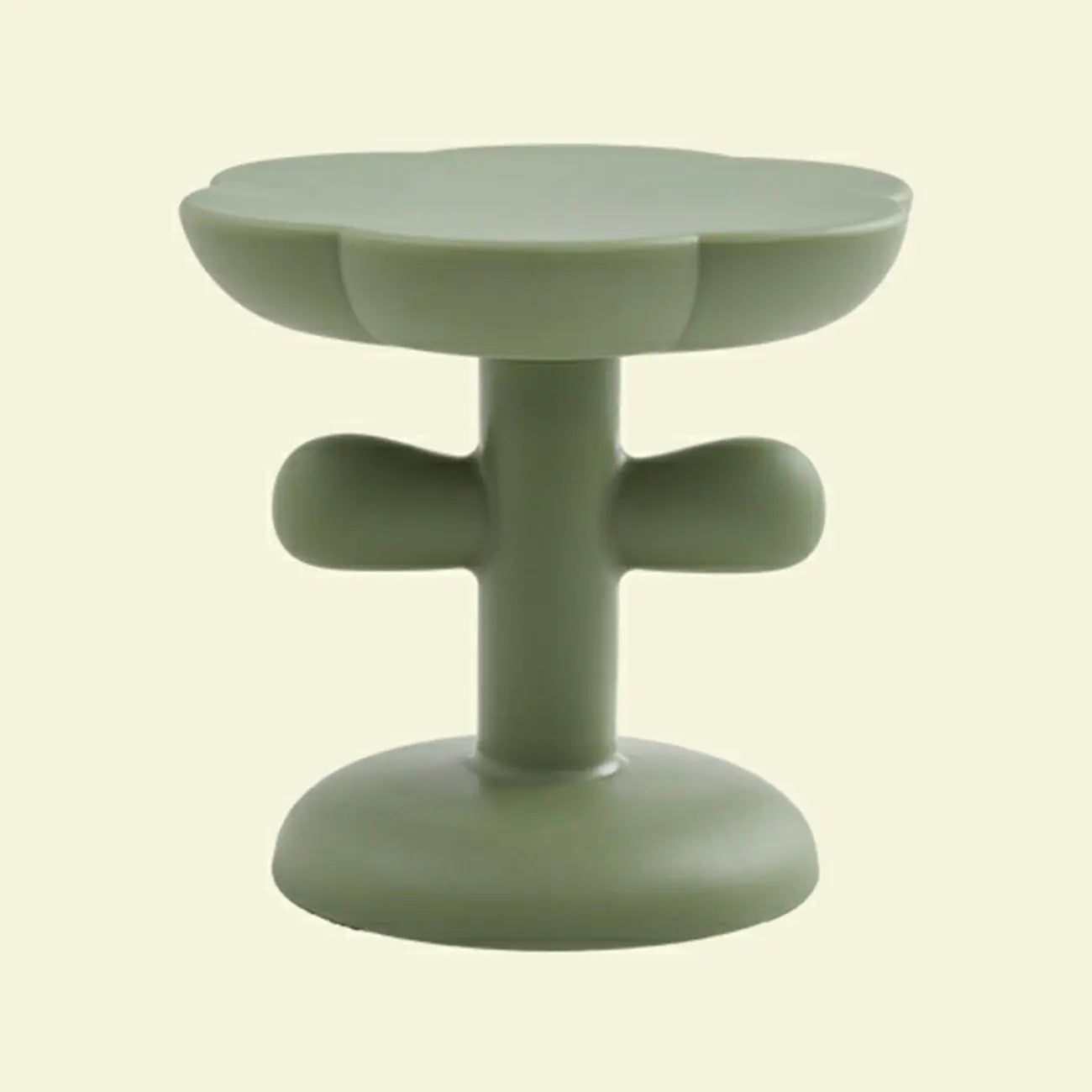 Table d'appoint minimaliste en plastique aux formes libres pour le salon