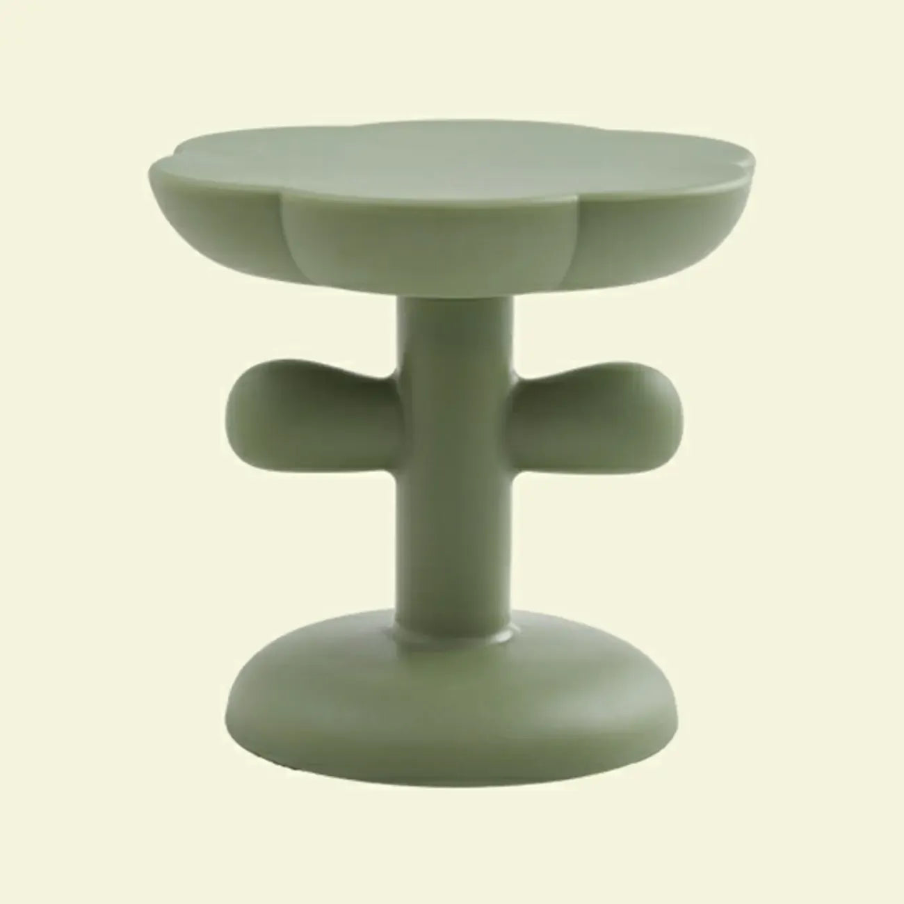 Table d'appoint minimaliste en plastique aux formes libres pour le salon