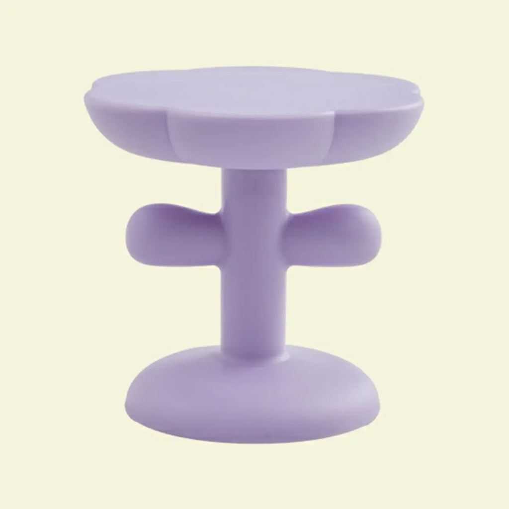 Table d'appoint minimaliste en plastique aux formes libres pour le salon