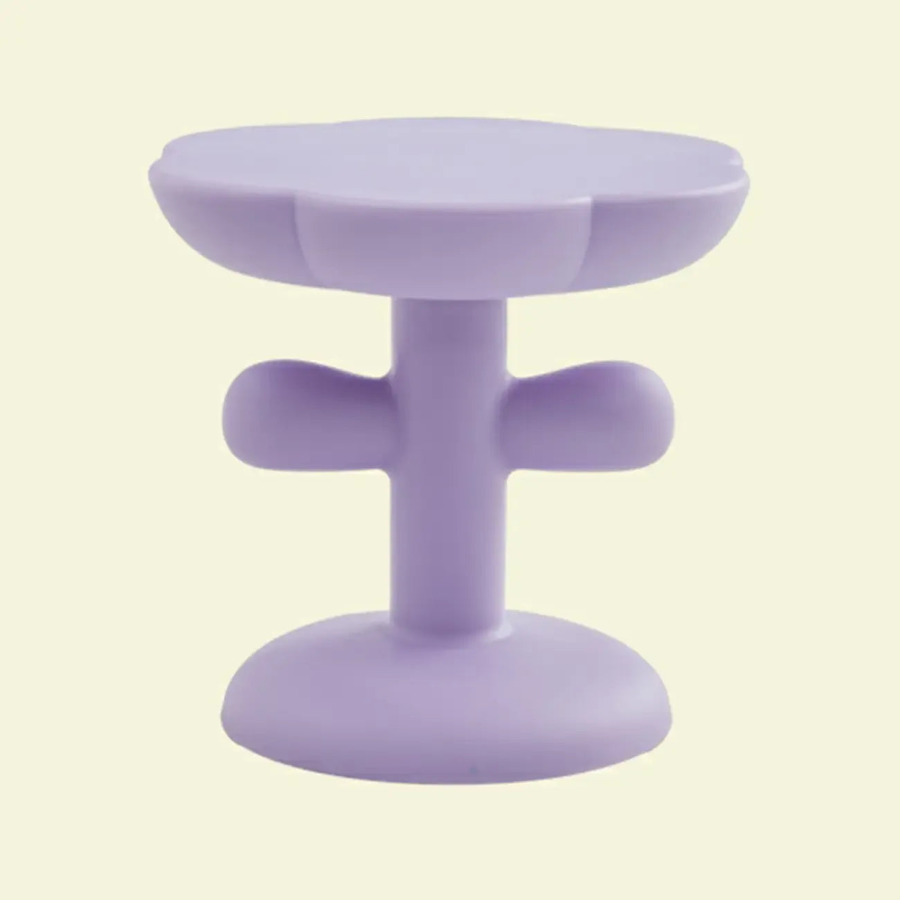 Table d'appoint minimaliste en plastique aux formes libres pour le salon