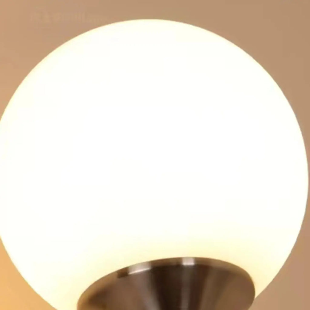 Applique murale moderne Globe noire avec chaînette pour chambre à coucher