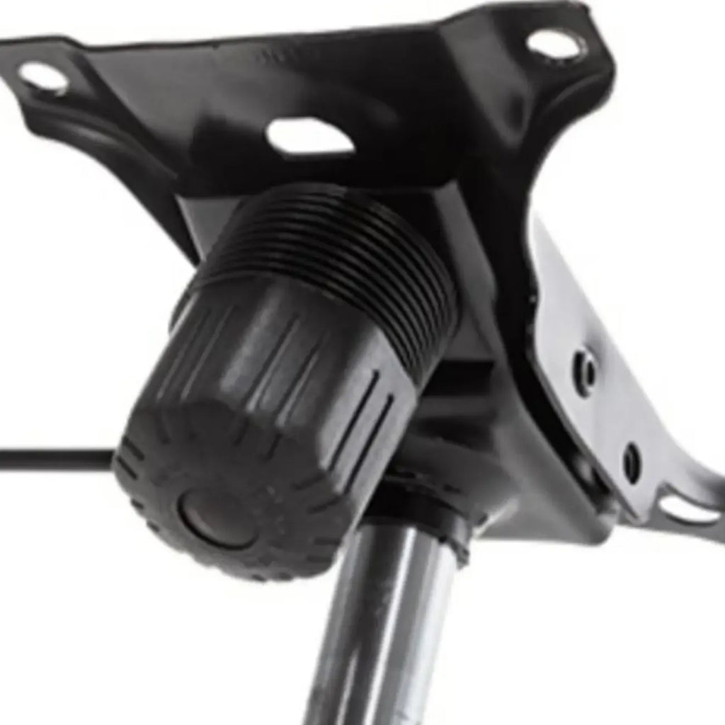 Fauteuil de bureau pivotant réglable en cuir gris et blanc moderne