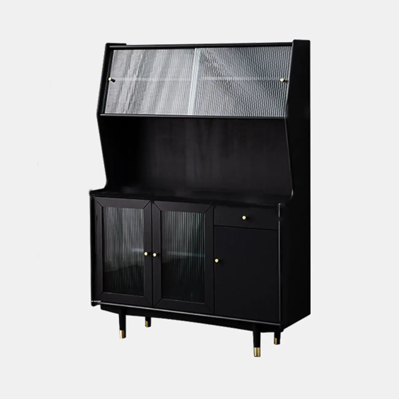 Meuble de cuisine polyvalent en bois espresso moderne