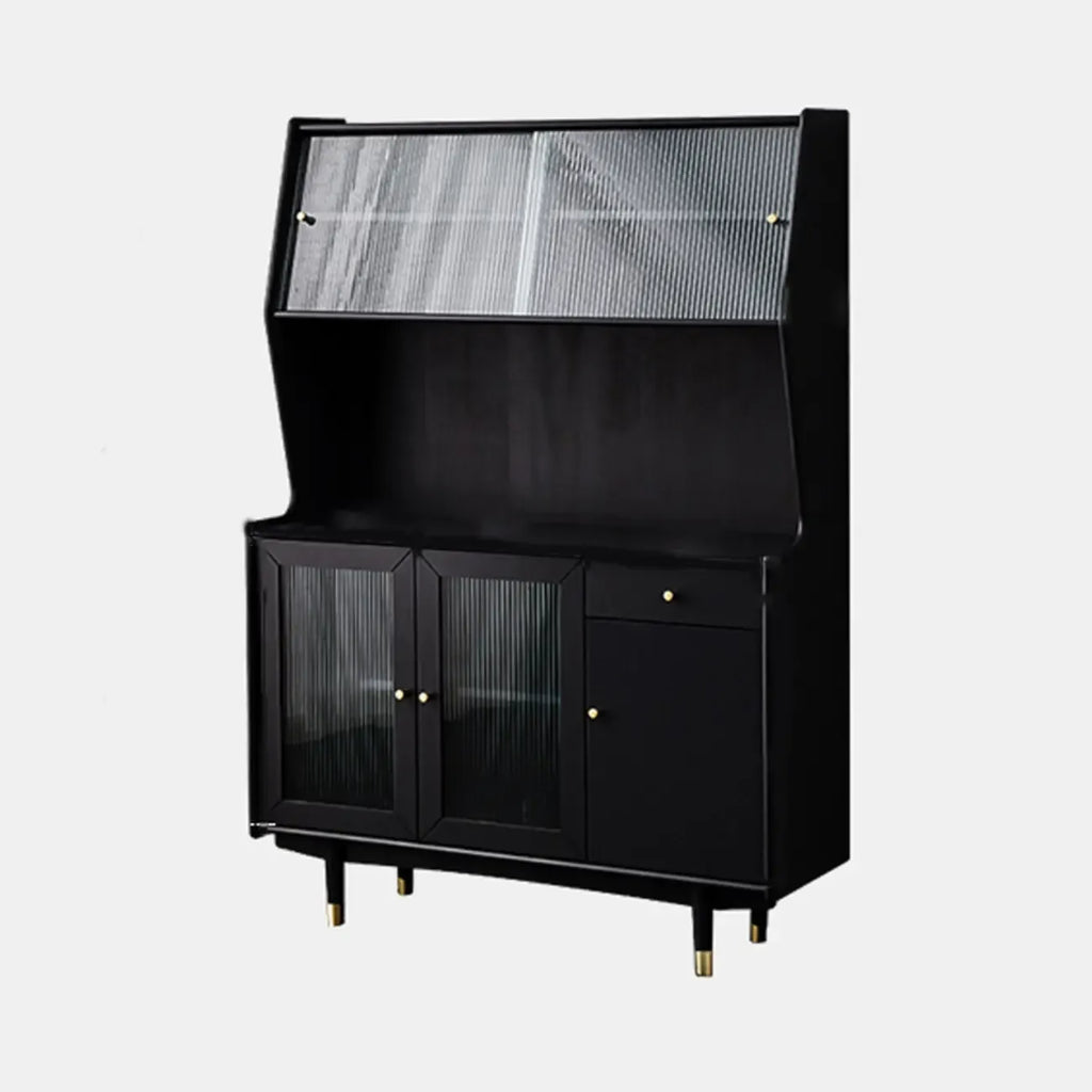 Meuble de cuisine polyvalent en bois espresso moderne