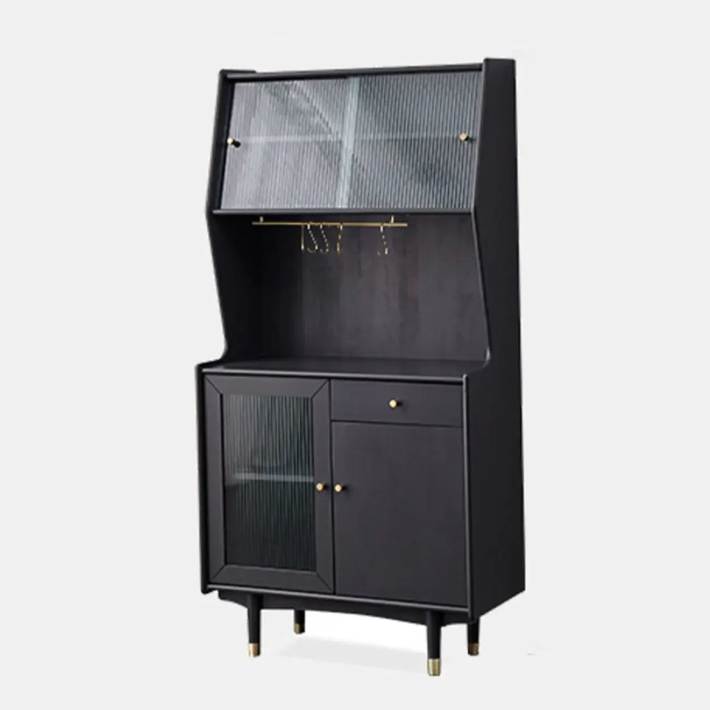 Meuble de cuisine polyvalent en bois espresso moderne