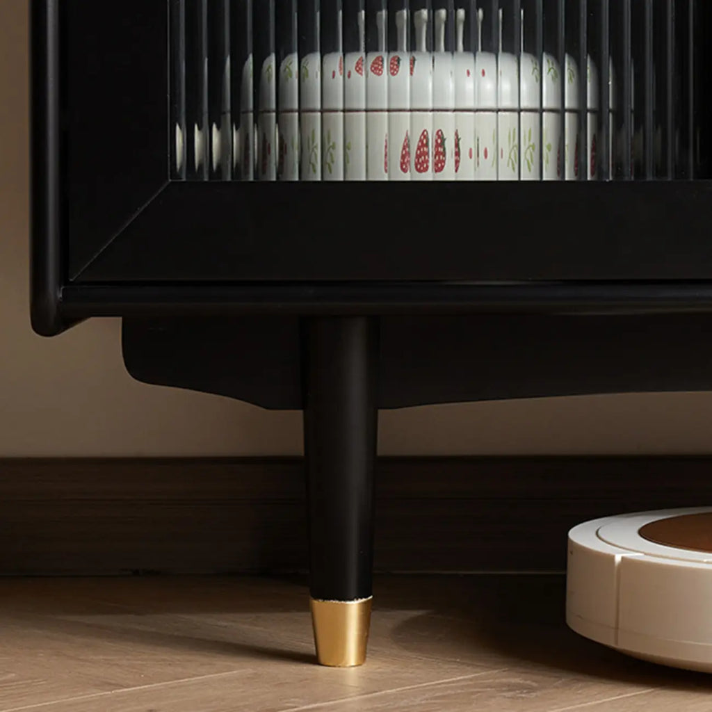 Meuble de cuisine polyvalent en bois espresso moderne